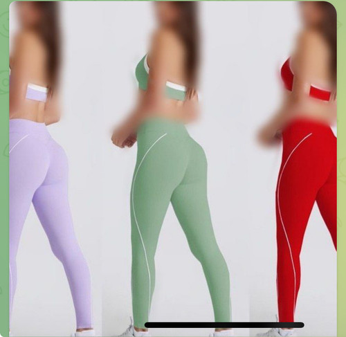 ست نیمتنه و لگ ورزشی وارداتی اسلیم افکت سایزبندی sتا L
